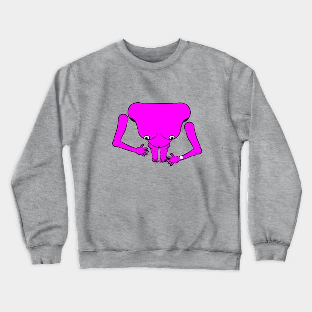 Pink Torso Crewneck Sweatshirt by mailboxdisco